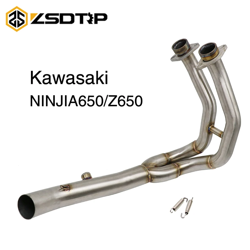 ZSDTRP модифицированный глушитель для мотоцикла Kawasaki Ninja 650 Z650 2017 выхлопная труба
