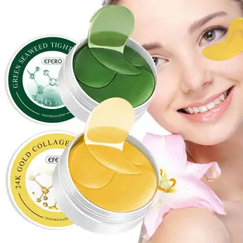 

60 Pcs Gold/seaweed Collagen Moisturizing Eye Mask Anti-wrinkle Black Eye Eye Repair Eye Cream Repair Eye Cream Anti-aging
