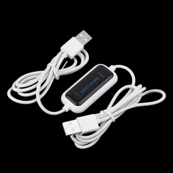 

Hot! High Speed USB PC To PC Online Share Sync Link Net Direct Data File Transfer Bridge LED Cable Easy Copy Between 2 Computer