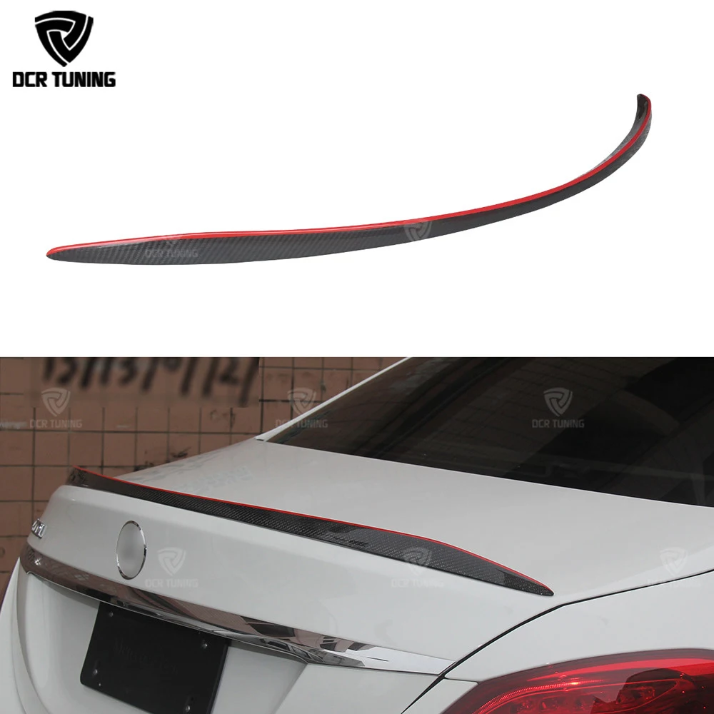 УГЛЕРОДНЫЙ спойлер для Mercedes W205 4 дверный седан C63 стиль C180 C200 C250 C260 задний из