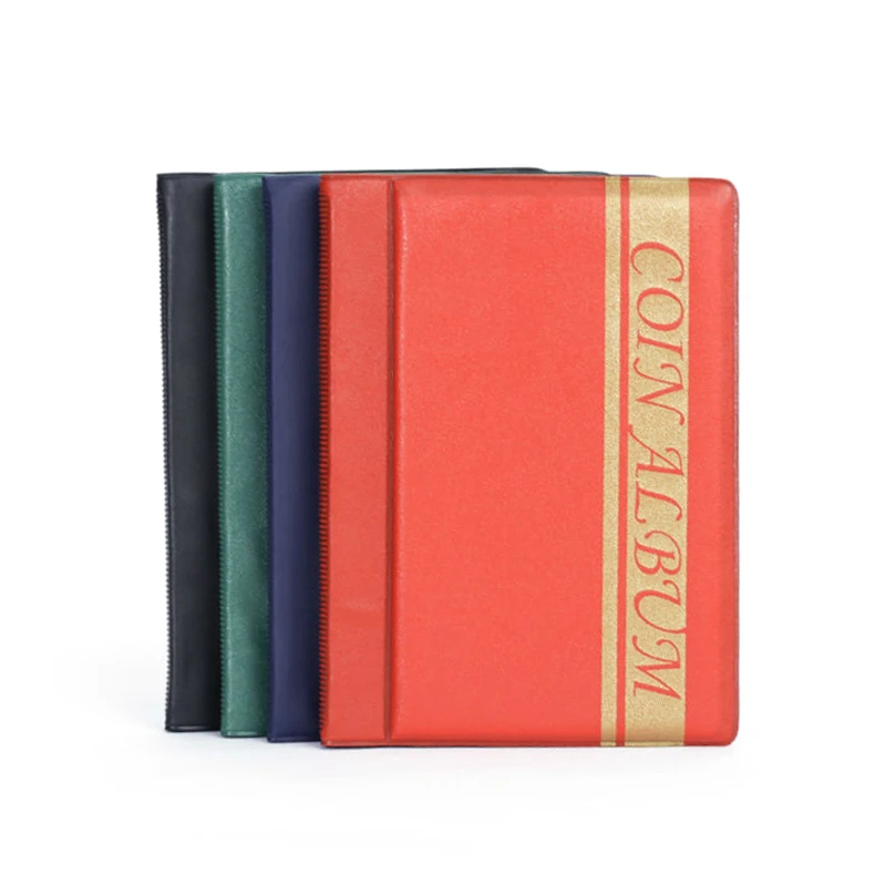 Из искусственной кожи Обложка 120 листов бумажник альбом для монет Портативный