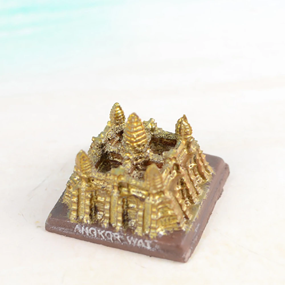 Lychee Angkor Wat Shaped Sand настольные аксессуары миниатюрная Статуэтка Kawaii Sand настольные садовые украшения