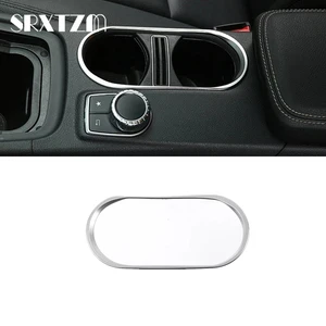 Image 1 - For Mercedes Benz A B GLA CLA Class W176 W246 C117 W117 X156 Car Interior Center Console Water Cup Holder Cover Decoration Trim