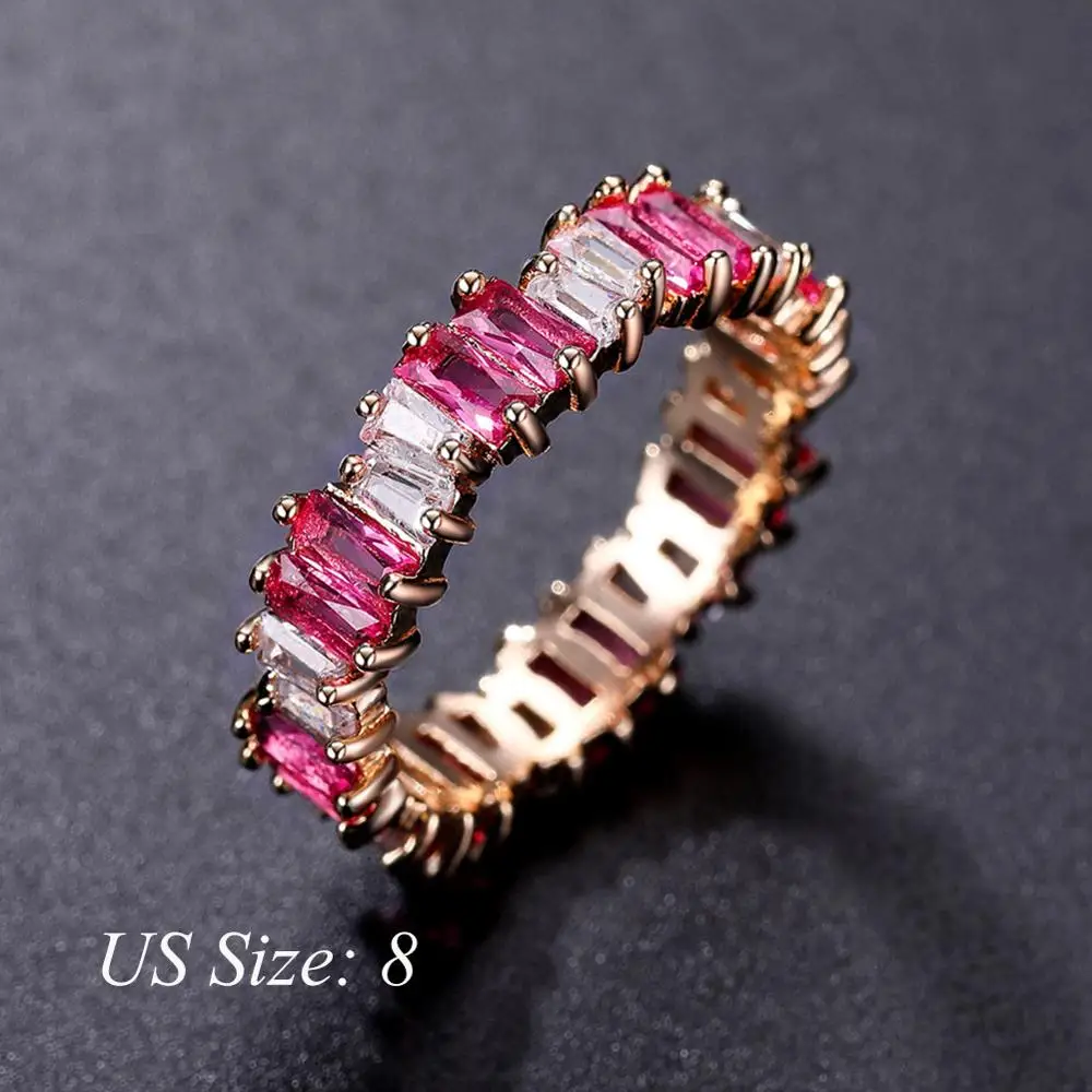 UMODE корейские винтажные золотые серьги-кольца для женщин массивные серьги Muticolor ушные манжеты модное украшение в индийском стиле UE0607A - Окраска металла: Gold pink ring 8