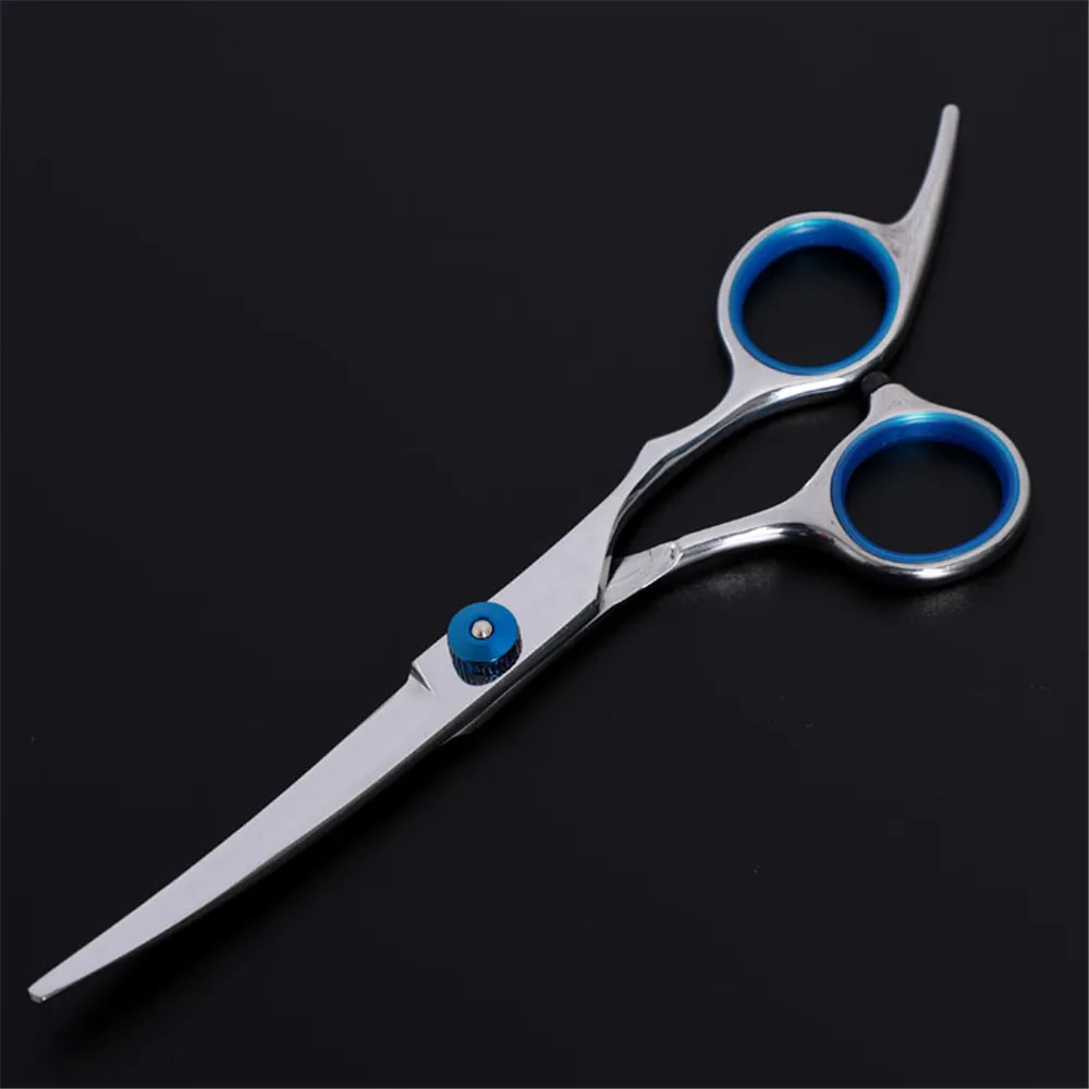 6 Inch Pet Dogs Gromming Scissors Stainless Steel Up Down Curved Shears Sharp Edge Animals Cat Hair Cutting Barber Cutting Tools (5)