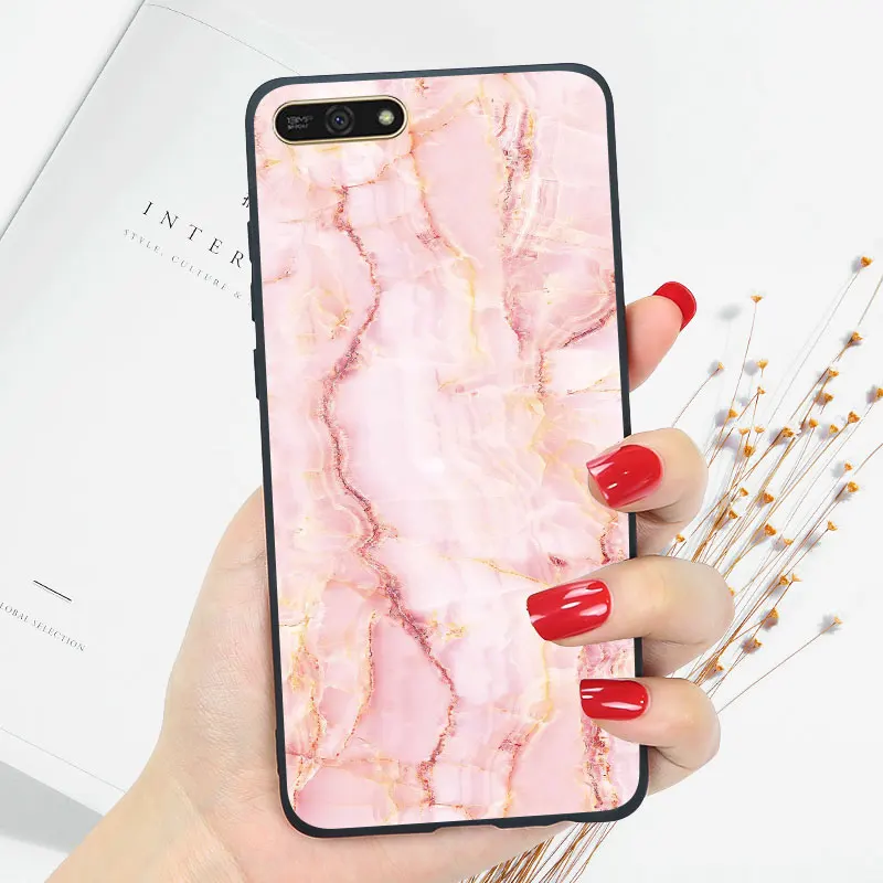 Яркий чехол huawei Y5 Y5 Y6 Prime Lite Y6 67 чехол Глянцевая задняя крышка для телефона Y5 чехол s - Цвет: oo24