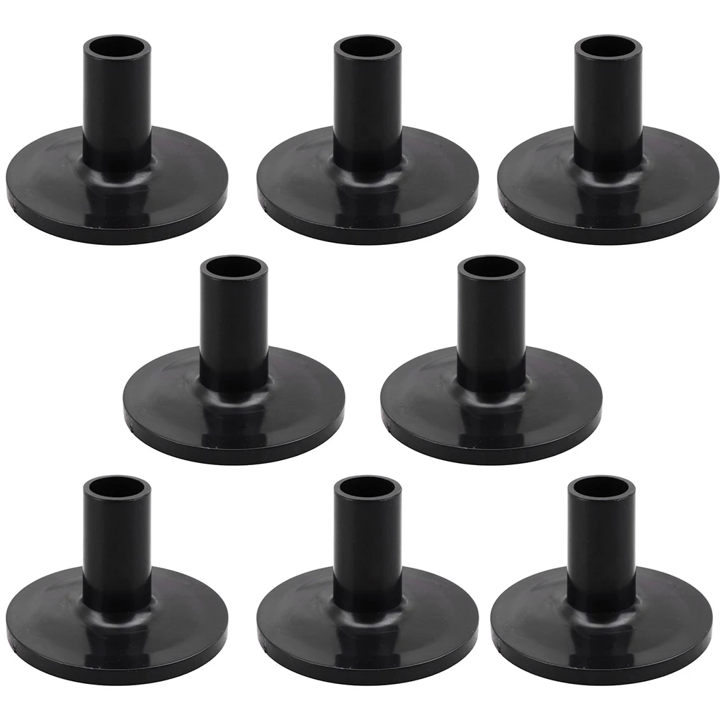 8pcs Long Cymbal Sleeves with Flange Base for Percussion Drum Set Parts