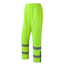 Безопасные Светоотражающие непромокаемые штаны, ветрозащитные водонепроницаемые штаны, уличные дорожные санитарные Комбинезоны для сада, непромокаемые штаны