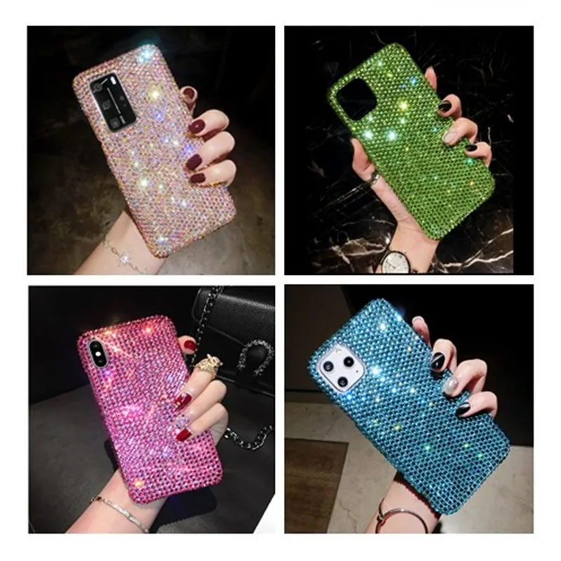 

Luxury Crystal Full Diamond Case For Samsung Galaxy A42 A40S A70S A50S A30S A60 A01 M01 Core M80S M60S M30S M10S M40 A70E S10 5G