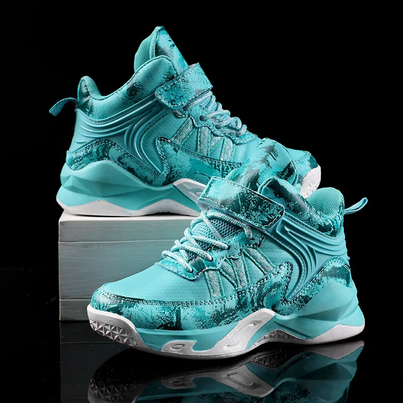 

Autumn and Winter Kids Sneakers Casual Shoes for Boys Basketball Shoes Leather Shoes Anti-slip Trainers 2020