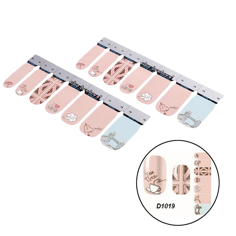 Fashion Full Cover Nail Polish Wraps Adhesive Foils Art Decals Nail Stickers Decorations Manicure Tools Environmental