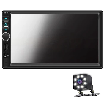 

Double Din Car Stereo Upgrade 7 Inch Contact Screen Car MP5/4/3 Player with Rear-View Camera,AM FM Radio Receiver, Bluetooth , M