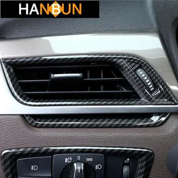 

Car Center Console Both Side Air Conditioning Outlet Frame Decoration Cover Trim For BMW X1 F48 2016-18 ABS 4pcs Decals