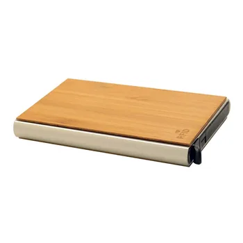

Metal Women Men Business Card Holder Creative Aluminum Holder Metal Box Men Credit Business Card Case Wallet Solid wood