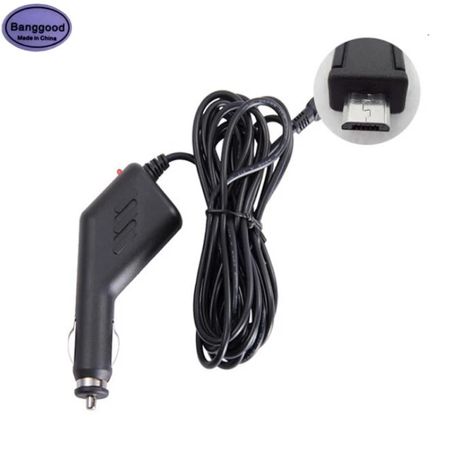 Eingang 12V-24V Ausgang 5V 1,5 A Gleichstrom Micro 5Pin USB 3,5 m Kabel  Zigaretten anzünder Adapter Socke Auto ladegerät zum Aufladen der Dash Cam