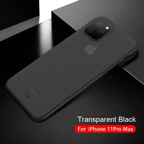 X-Level, супер тонкий чехол для iPhone 11 Pro Max, Жесткий PP защитный чехол для iPhone 11 Pro, прозрачный чехол для телефона - Цвет: transparent black