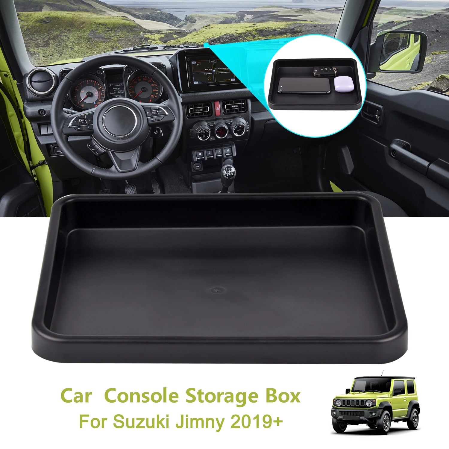 Stowing Tidying For Suzuki Car Dashboard Console Storage Box Organizer Tray Holder Interior Accessories Jimny 2019+ | Автомобили и