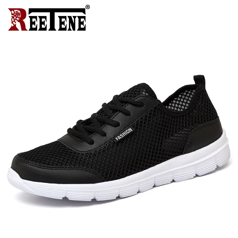 REETENE New Summer Mesh Men Shoes Breathable Casual Male Comfortable Oversizes Sneakers |