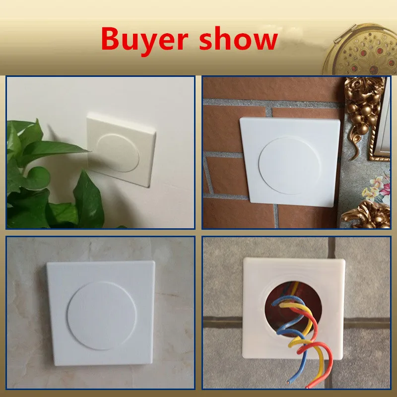 Plastic pipe Dust plugs wall Reserved hole cover Snap-on Panel Decor cap for Air-conditioning Cable Wire Outlet Port protector