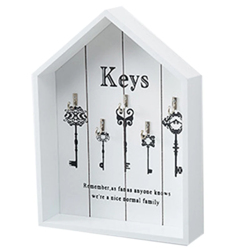 

Creative Home Wall Decor Wooden Key Hook Cargo Storage Box Multi-Purpose Wall Coat Keys Bags Clothes Hanging Hook Storage Holder