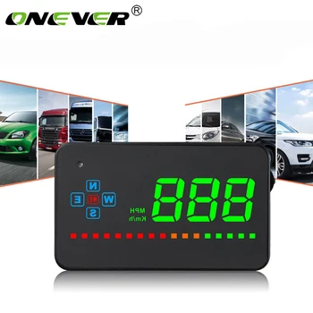 

Onever Car HUD Projector Auto Display Electronic HUD Windshield Projector Car Display Precise Satellite Signal Light GPS Durable