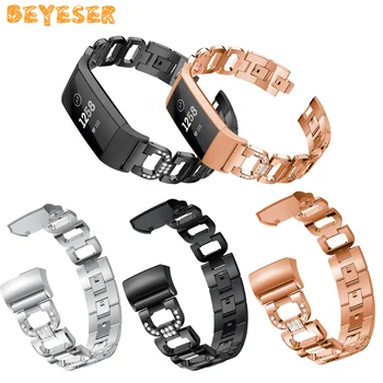 

For Fitbit Charge 3 Band Stainless Steel Watch Band For Fitbit Charge 3 Watch Strap Metal WatchBand Strap Wrist Watches Bracelet