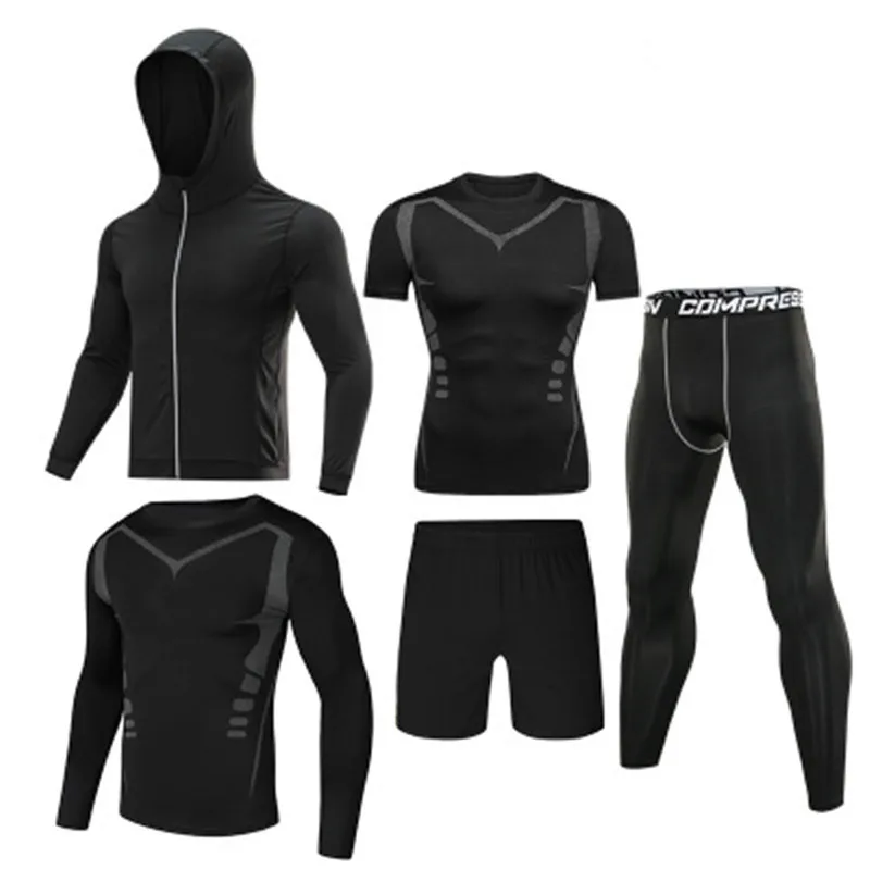 Sportswear Gym-Wear Fitness-Compression Running Tracksuit Workout-Tights Jogging Mens