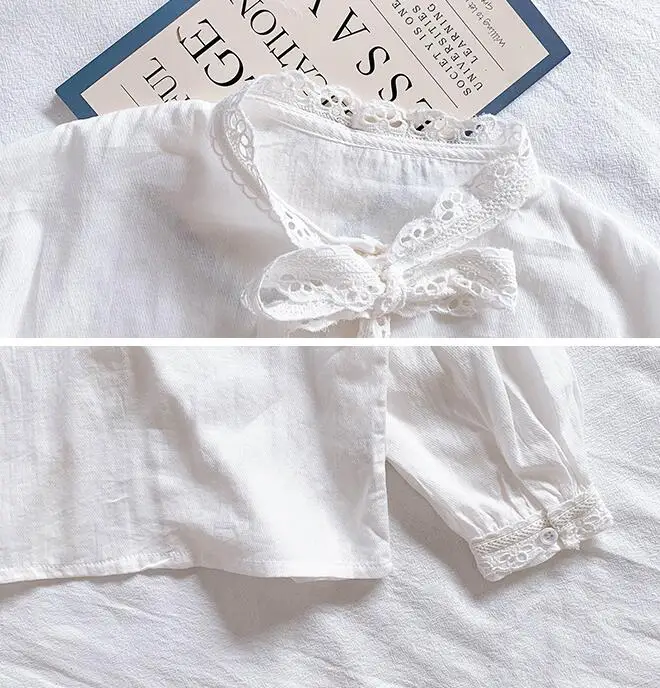 Комплекты для маленьких девочек одежда для маленьких девочек белая кружевная рубашка с бантом и черные платья Одежда для детей