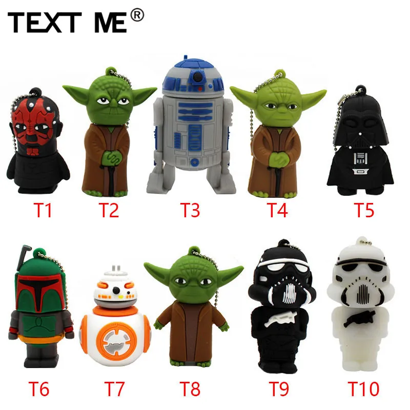 USB-флешка текстового ввода star wars usb 2 0 флешка 4 ГБ 8 16 32 карта памяти | Компьютеры и