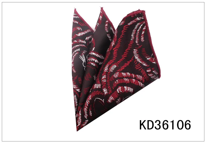 KD36106 Модное цветочное карманное квадратное для мужчин и женщин полотенце для сундуков носовые платки для джентльменов мужские костюмы платок мультяшное карманное полотенце - Цвет: KD36106