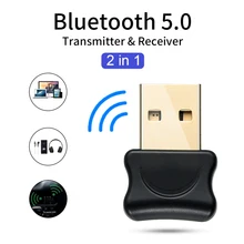 5,0 adaptador Bluetooth USB transmisor Bluetooth para Pc ordenador Receptor auriculares para Laptop de Audio de datos de la impresora Dongle Receptor