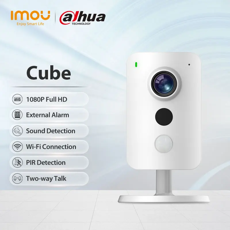Dahua imou Cube 1080P Wifi IP камера видеонаблюдения двусторонняя аудиосвязь интерфейс