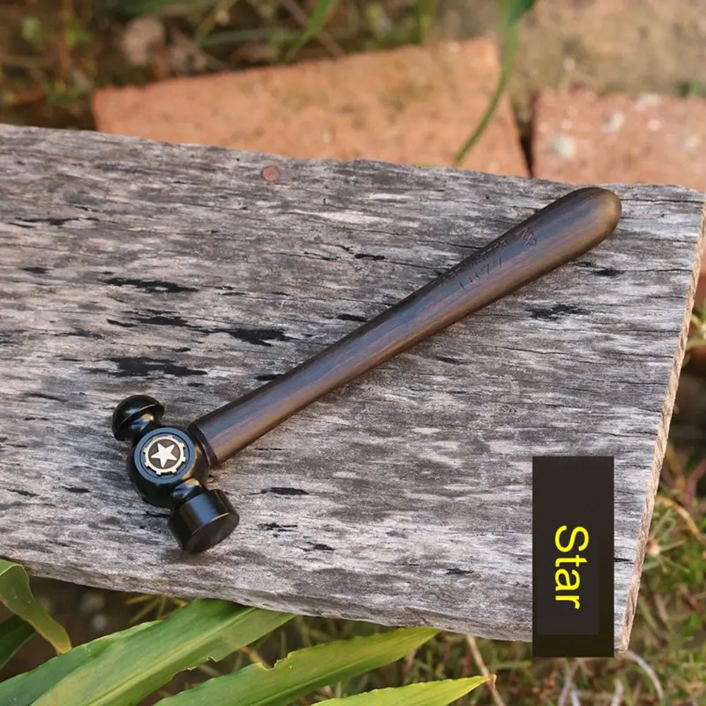 All is Hammer 45# Carbon Steel badge Hammer 220g Mallet  Gavel Ebony Wood Handle Hand Tools EDC Tool 3