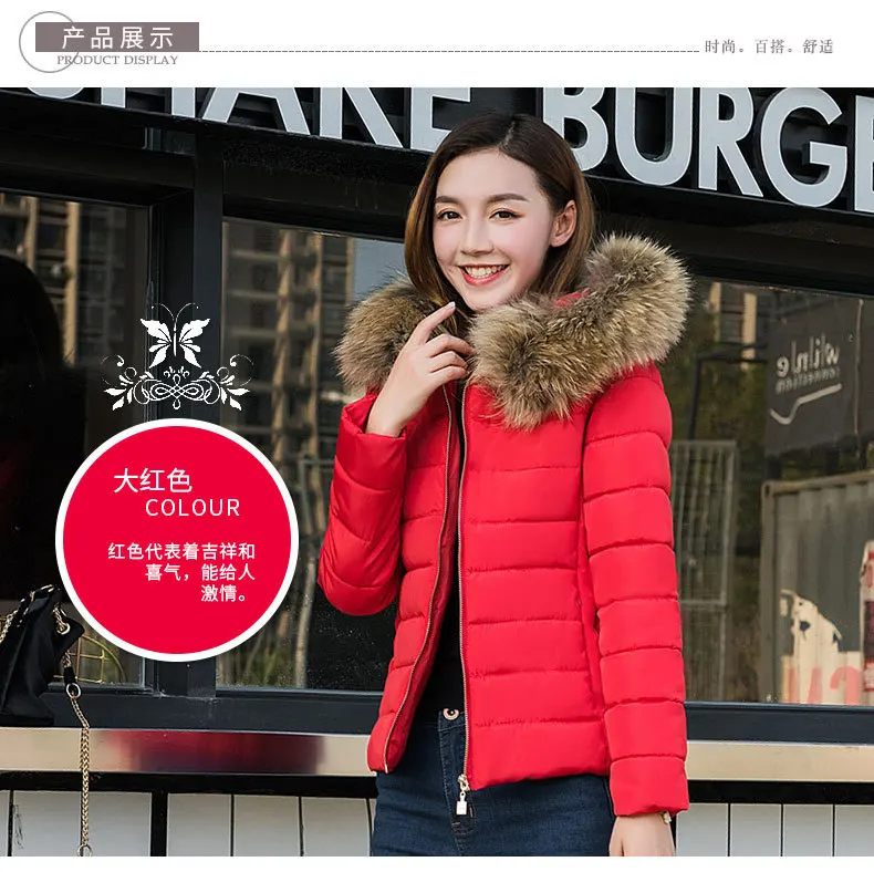 Cotton Coat Winter Korean-style New Style WOMEN'S Cotton Padded Clothing Women's Short Slim Fit Cotton-padded Jacket down J