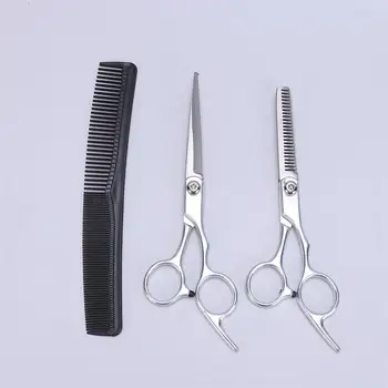 

1 Set Hairdressing Scissor Teeth Cut Straight Cut Comb Tools Hairdressers Set Hair Salon Accessories For Barber Home DIY