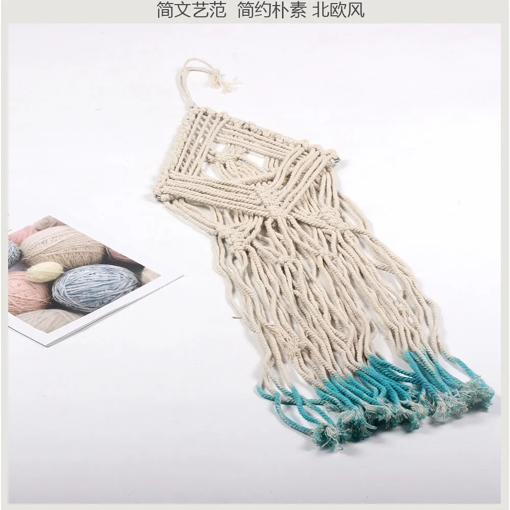 Hand-woven Tapestry Tassels Wall Decoration Room Bohemian Northern European-Style Tapestries Wall Hangers Cross Border for MS736