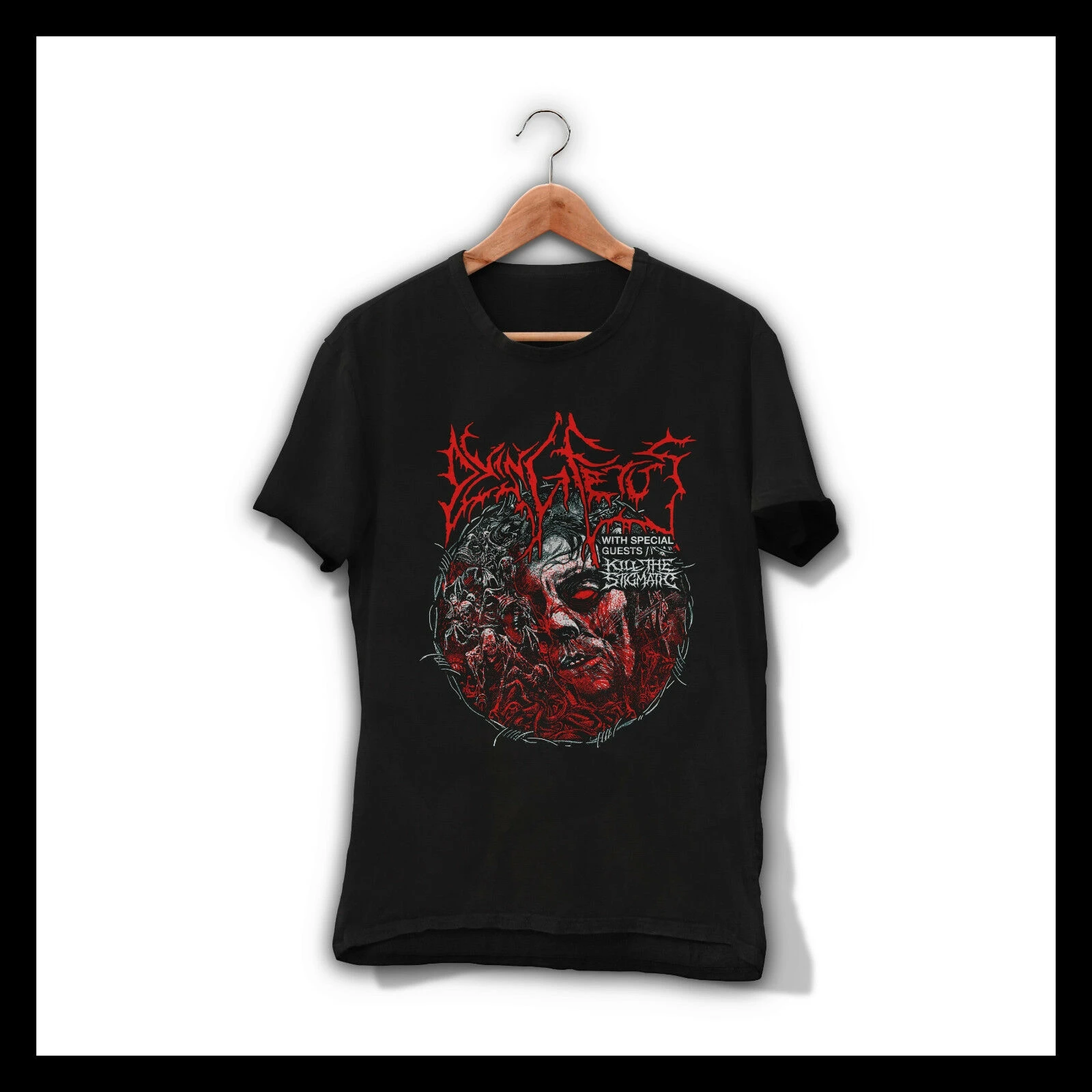 DYING FETUS BLACK T SHIRT DEATH METAL BAND TEE SHIRT GRINDCORE NILE ...