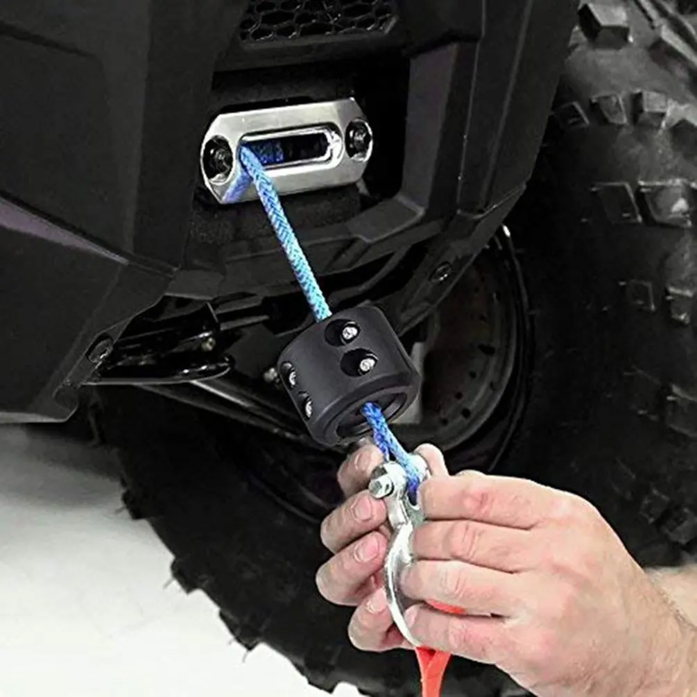 Модификация автомобиля запчасти лебедка крюк стопорный кабель протектор резиновый кабель штекер внедорожные Аксессуары для автомобилей
