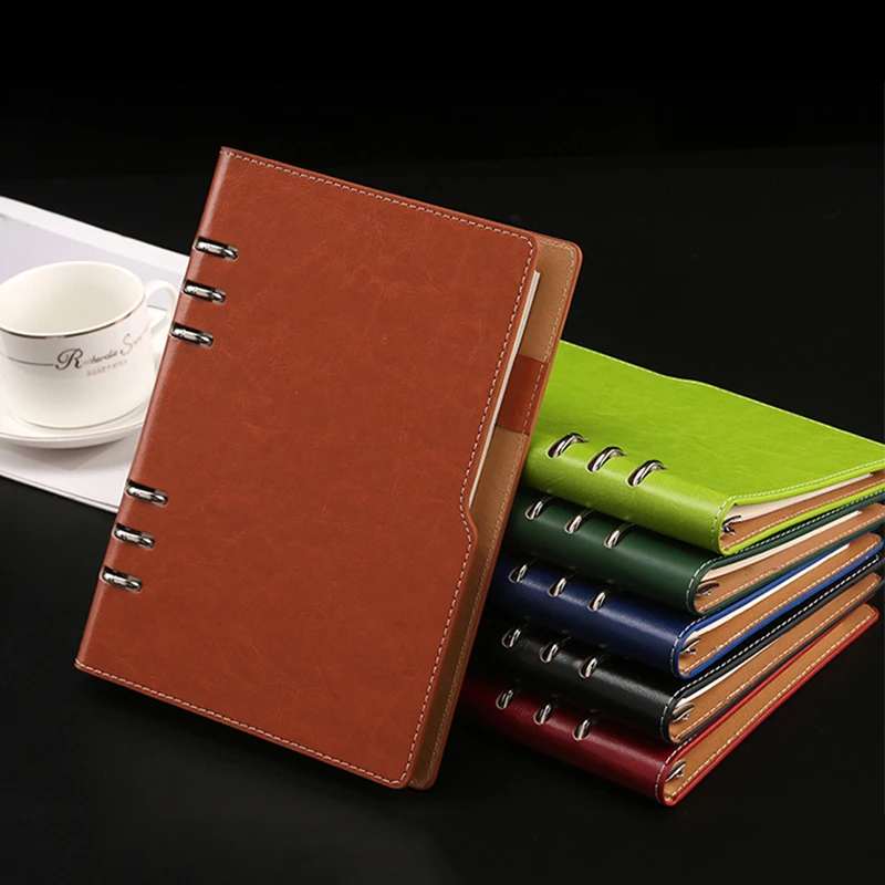 Ruize Livro de Notas de Couro Diário a6 Binder Planner b5 a5 Espiral Botebook Agenda 2023 Capa Dura Presente do Bloco de Notas do Escritório Negócios
