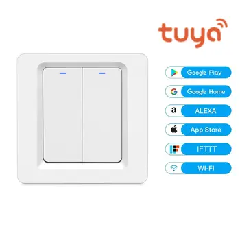 

Wifi Smart Light Wall Switch for Google Home Alexa Voice Control Tuya EWeLink Smart WiFi Remote Control LED Light Interruptor