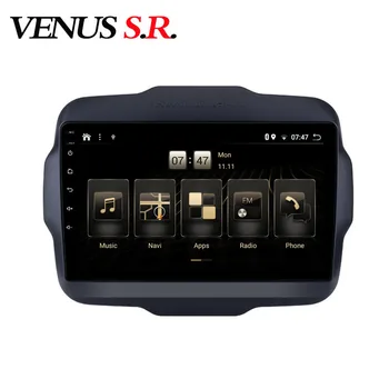 

VenusSR Android 9.0 2.5D IPS 4G+64G Car DVD Player GPS Navigation Multimedia For Jeep Renegade Radio 2016-2017 car stereo