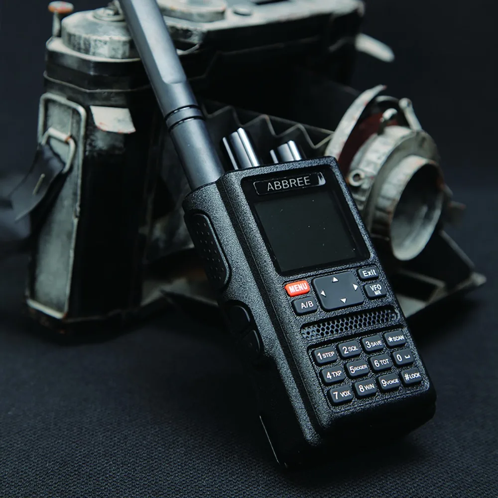 ABBREE AR-F8 gps 6 полос(136-520 МГц) 8 Вт 999CH Многофункциональный VOX DTMF SOS lcd цветной любительский Ham двухстороннее Радио рация