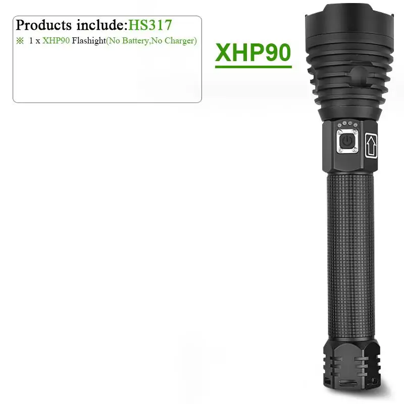 Люменов xhp90 самый мощный светодиодный светильник-вспышка xhp70.2 Перезаряжаемый usb фонарь xhp50 ручная лампа 26650 18650 светильник-вспышка zaklamp - Испускаемый цвет: HS317A1