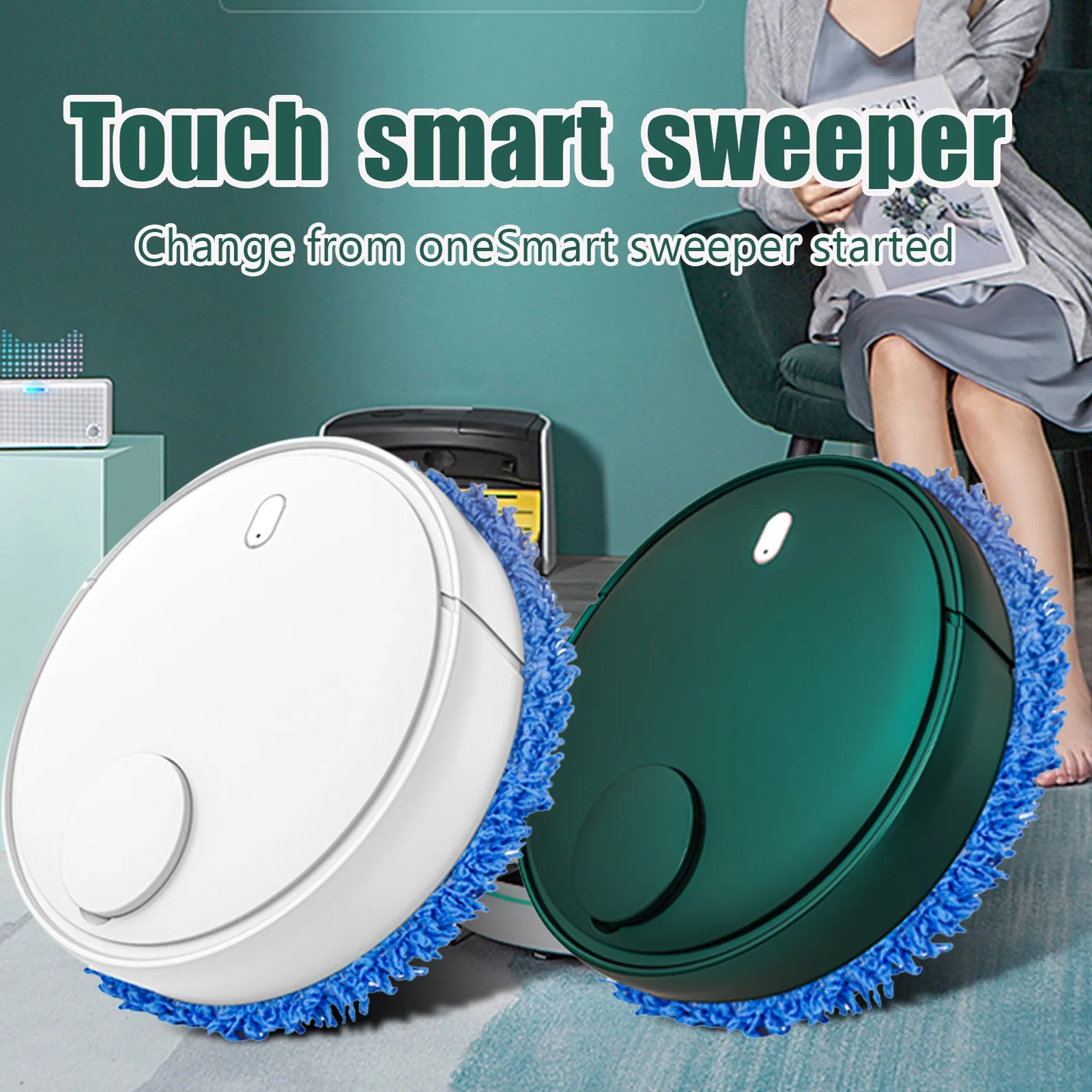 Home Intelligent Silent Mopping Robot Lazy Wet And Dry Mopping Machine