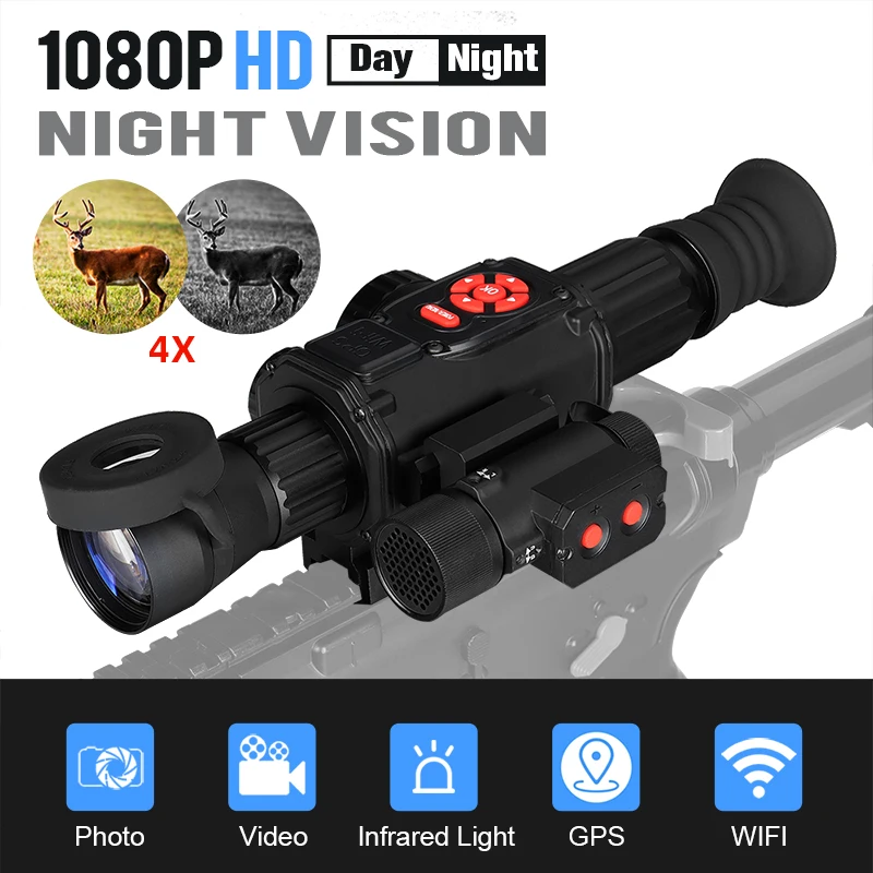 

Eagleeye HD 4X Day & Night Night Vision Sxope Digital Night Vision Monocular With IR850 Infra-Red Illuminator for gs27-0030