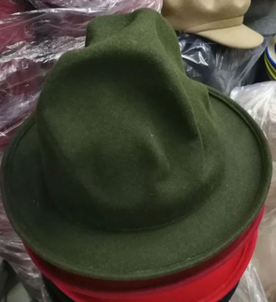 amry green Новая мода для женщин и мужчин шерсть горная шляпа Фарелл Вильямс waden стиль знаменитостей вечерние шляпа в стиле Буффало - Цвет: amry green