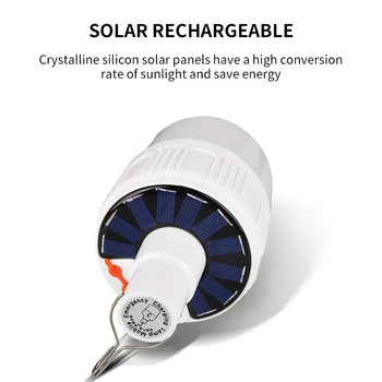 

LED Hanging Night Light Portable 50/120/160W LED Bulb Rechargeable Emergency Lights Outdoor Garden Camping LED Light