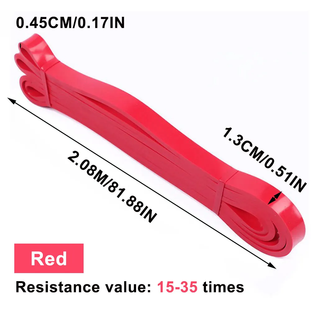 Fitness Rubber Bands Resistance Band Unisex 208Cm Yoga Elastic Bands Loop Expander for Exercise Sports Equipment Unisex