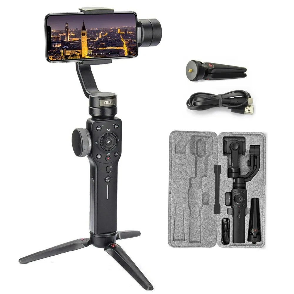 

Zhiyun Smooth 4 3 Axis Handheld Gimbal Stabilizer For Smartphone iPhone X 8 7 6 6S Plus Samsung Galaxy S9 S8 S7 Action Camera