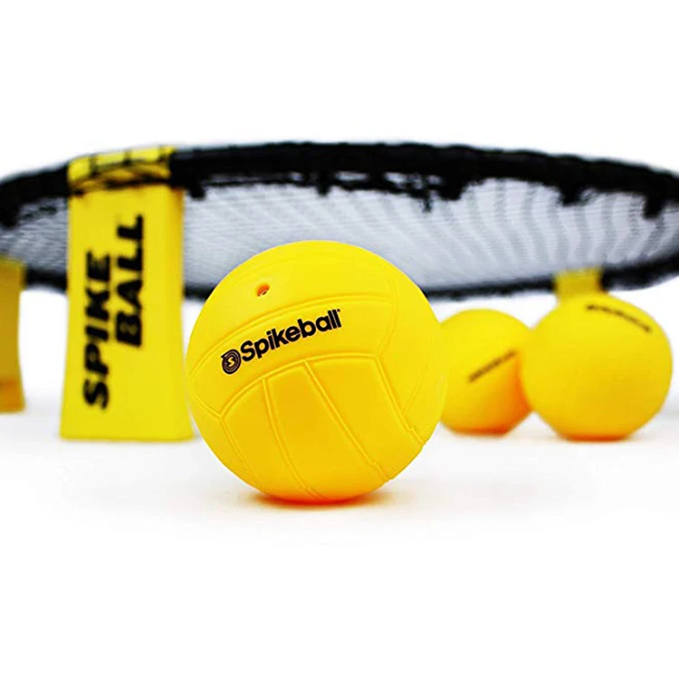 Спайк Набор для игры в мяч Мини пляжный газон волейбол с 3 шариками Spikeball фитнес оборудование для спорта на открытом воздухе команды